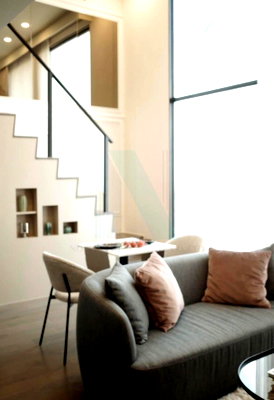 คอนโดให้เช่า : 🚩 ให้เช่าคอนโด พาร์ค ออริจิ้น ราชเทวี อาคาร 1 ชั้น 19 Duplex 2 ห้องนอน ขนาด 60 ตรม ใกล้ BTS ราชเทวี