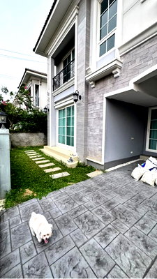 เช่าบ้านแฝด ถนนคู้บอน : ให้เช่าพร้อมพร้อมอยู่ มีของครบ ของทุกอย่างยังใหม่