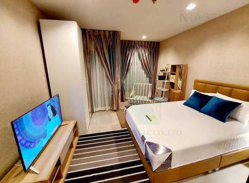 For rent condo LIFE ASOKE RAMA 9 Building A, Floor 25,Studio, Room size 26.00 sqm