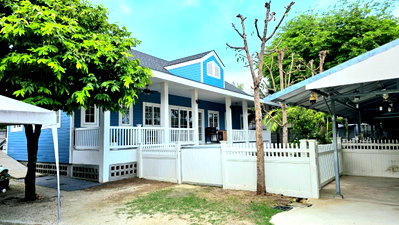บ้านเดี่ยว ชลบุรี : ขายบ้านเดี่ยว ชั้นเดียว สไตล์คอทเทจ  156.2 ตรว บ้านปึก , เมืองชลบุรี , ชลบุรี