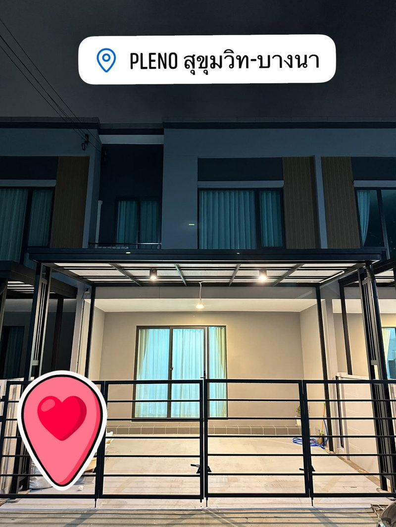 ทาวน์โฮมให้เช่า : บ้านให้เช่า Townhouse Pleno สุขุมวิท-บางนา 2 พร้อมเข้าอยู่สนใจติดต่อ Line @goodmanpro หรือโทร 0999029
