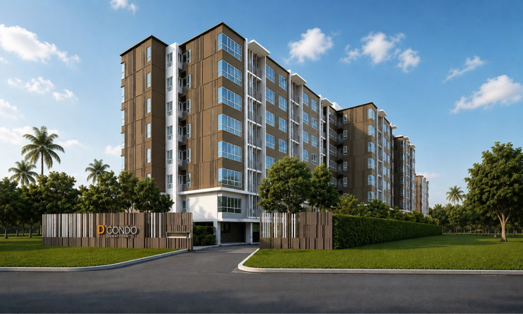 picture Condo for sale D Condo Coco, Surat Thani, city view. - 35/35