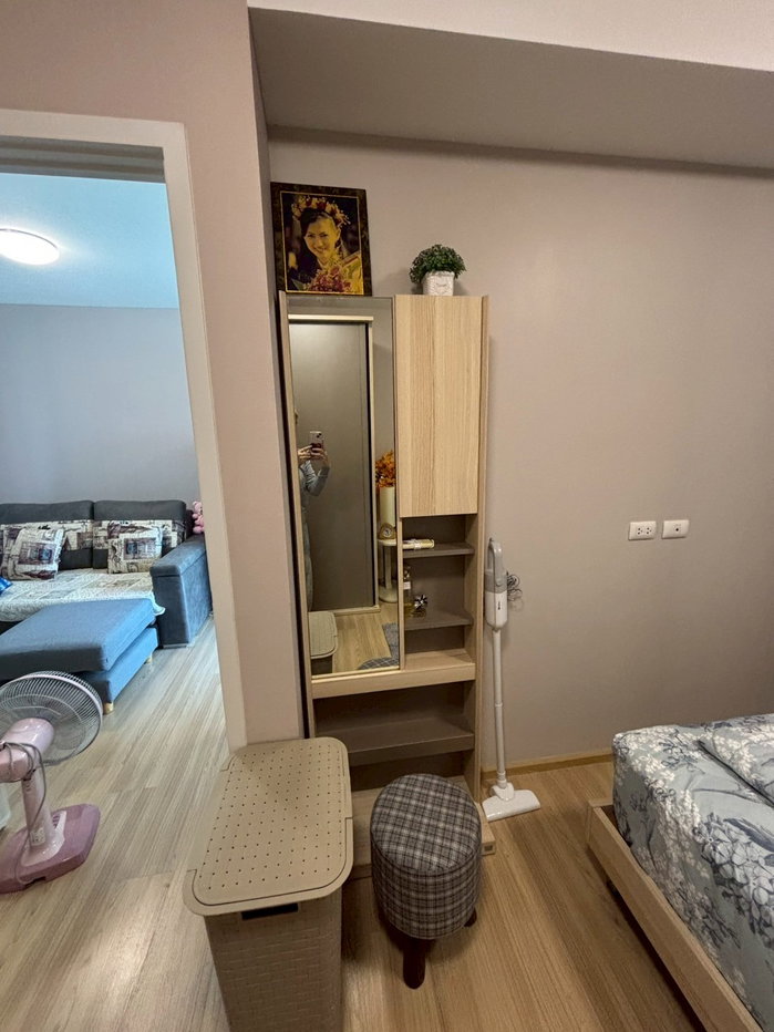 รูป ✨ ขายคอนโด ห้องมุม สภาพดีมาก พร้อมอยู่ ✨  📍 เฟส 1 ตึก C ชั้น 3  📐 ขนาด 26.5 ตร.ม.  💰 ราคาเพียง 1.65 ล้านบาท  📄 ค่าโอนคนละครึ่ง - รูปที่ 10/17