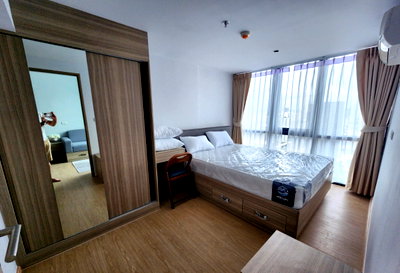 Condos for rent : rent: Altitude Unicorn Sathorn - Tha Phra, 2 bedrooms, beautiful, ready to move in, near BTS Talat Phlu. Interested? Add Line: @841qqlnr