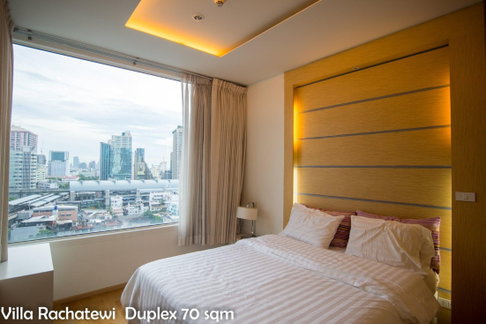 🏙️✨ FOR RENT: Villa Rachatewi — SPACIOUS HIGH-FLOOR LIVING IN THE HEART OF BANGKOK! 💰 Rental Price: 35,000 THB/month