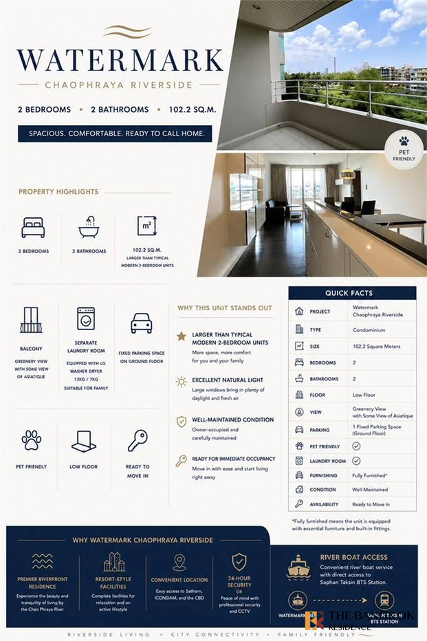 picture Move-in Ready, Just Bring Your Stuff Watermark Chaophraya River - 1/10