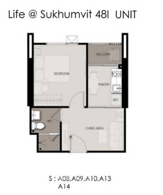 picture Condo 1-BR Life Sukhumvit 48, High-Floor 29th Near BTS Phra Khanong (ID 511815) - 11/11