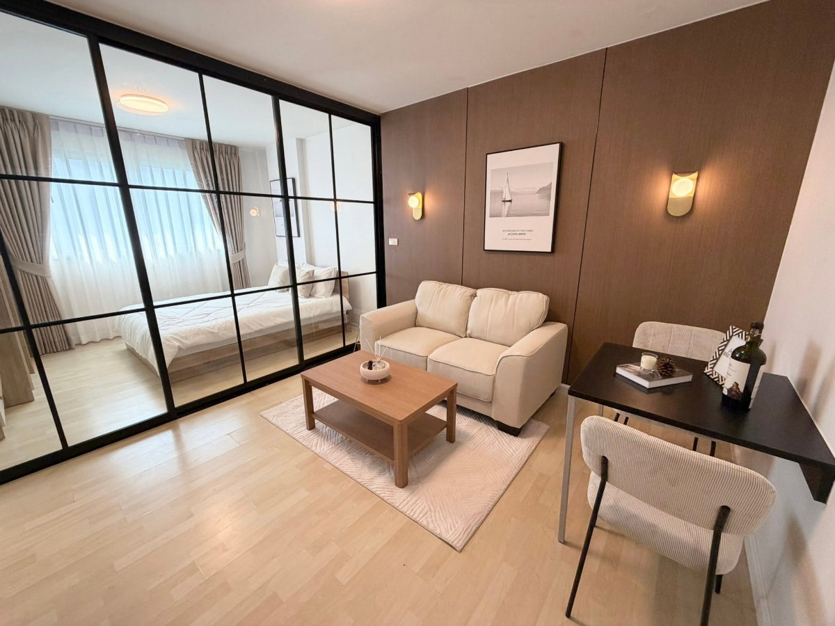 รูป 🌳ขาย ดีคอนโด รามอินทรา   D condo Ramindra ดีคอนโด รามอินทรา  ทำเลใจกลางติดถนนใหญ่ ใกล้รถไฟฟ้าสายสีชมพู✨สถานีมัยลาภ เพียง 300 เมตร - รูปที่ 5/7