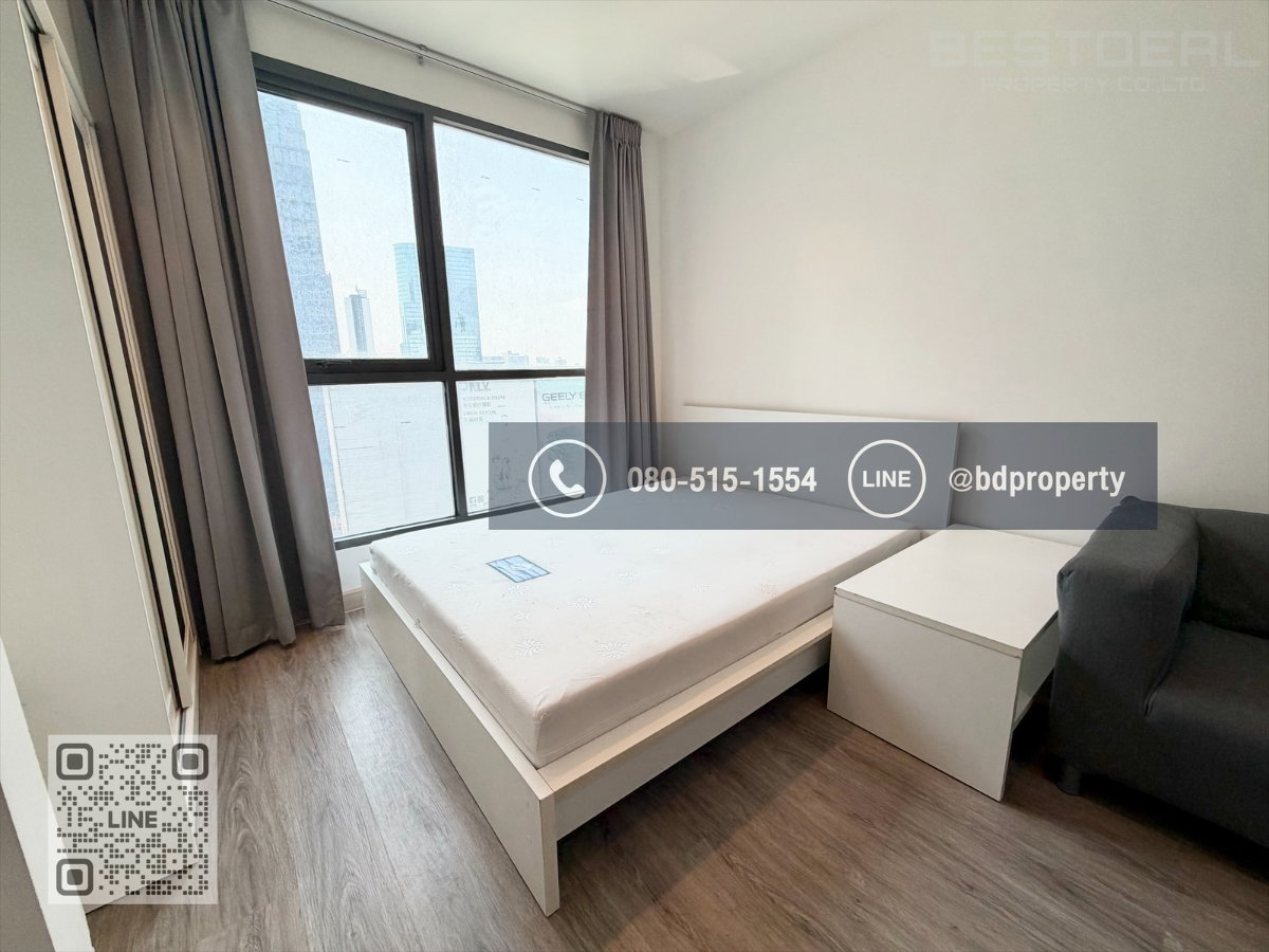 รูป Bestdeal ให้เช่า Studio 22ตรม.ราคา 13,000/เดือนเท่านั้น เฟอร์นิเจอร์และเครื่องใช้ไฟฟ้าครบ “IDEO MOBI RAMA 9” ใกล้MRT และ เซ็นทรัลพระราม 9 เพียง 80 ม. - รูปที่ 5/10