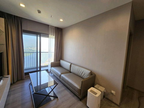 MRT Phra Nang Klao Bridge 800 m. Condo The Politan Aqua ( Rental ) Price  45,000 Baht