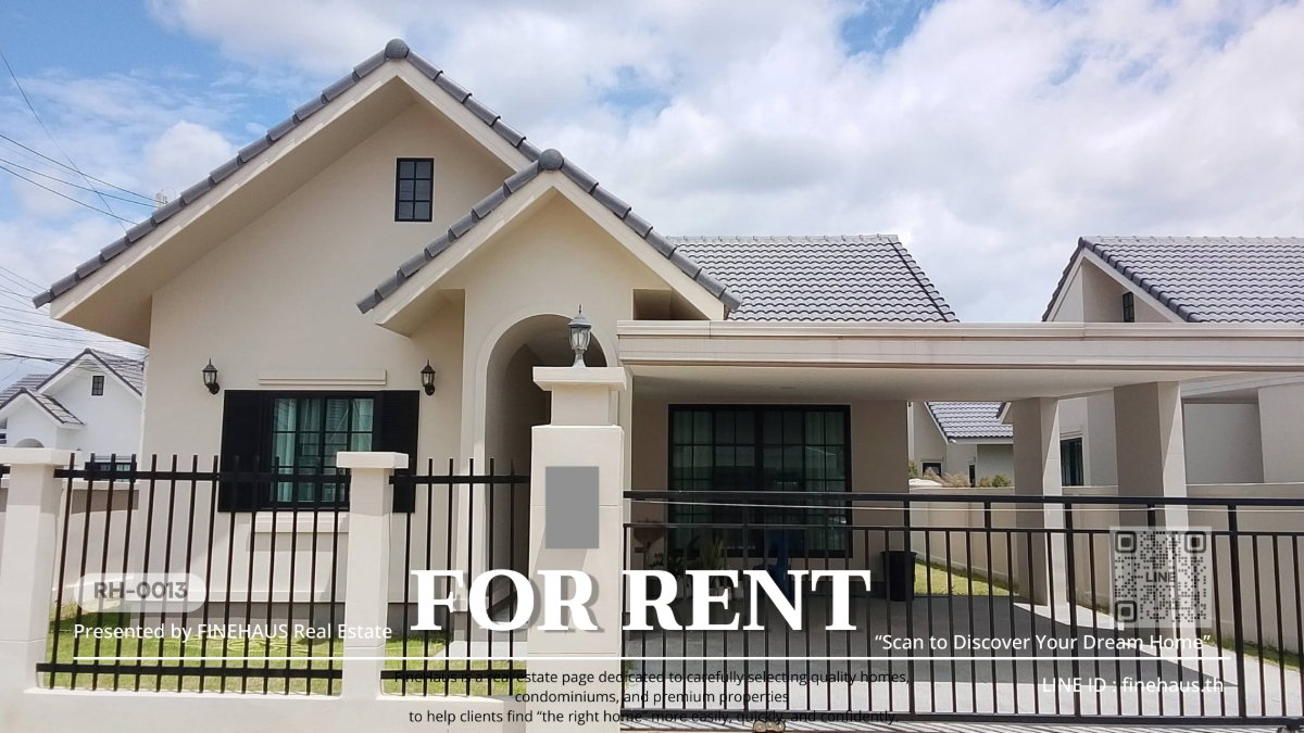 picture At Dream Heaven | Tha Rua. Brand new detached house, corner plot, quiet and safe environment, no flooding, ready to move in. RH-13 - 1/20