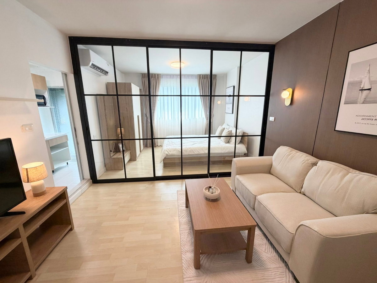 รูป 🌳ขาย ดีคอนโด รามอินทรา   D condo Ramindra ดีคอนโด รามอินทรา  ทำเลใจกลางติดถนนใหญ่ ใกล้รถไฟฟ้าสายสีชมพู✨สถานีมัยลาภ เพียง 300 เมตร - รูปที่ 4/7