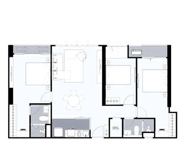 Condos for sale : 3-BR Condo For Sale At Supalai Elite Sukhumvit 39, MRT Phetchaburi (ID 2297950)