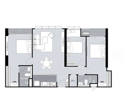 3-BR Condo For Sale At Supalai Elite Sukhumvit 39, MRT Phetchaburi (ID 2297950)