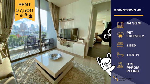 🐶🐱 Pet-friendly, no pet fee! 🏡 Corner 1BR + walk-in closet ✨ Thonglor–Phrom Phong 🚐 BTS shuttle | Aug move-in