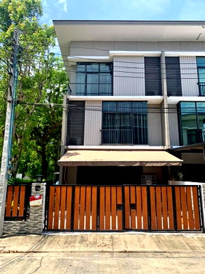 เช่าทาวน์โฮม ถนนลำลูกกา : R3090 ให้เช่าทาวน์โฮม 3 ชั้น หลังมุม หมู่บ้านพฤกษาวิลล์ 64 สายไหม (ว่างค่ะ) ใกล้ BTS สถานีคูคต