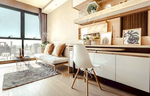 💎🏢Ready to move in! Ashton Asoke, beautifully decorated unit with full furnishings, high floor with unobstructed city view, near BTS Asoke🚅