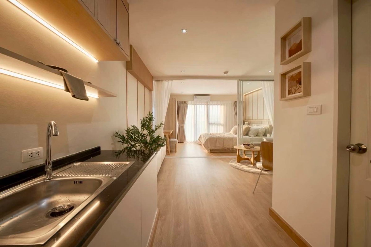 รูป R245 🏡🌿 ขายคอนโด The Peak ห้วยขวาง ใกล้ MRT ห้วยขวาง  Japandi Luxury วิวสวน เพียง 1.99 ล้านบาท - รูปที่ 1/7