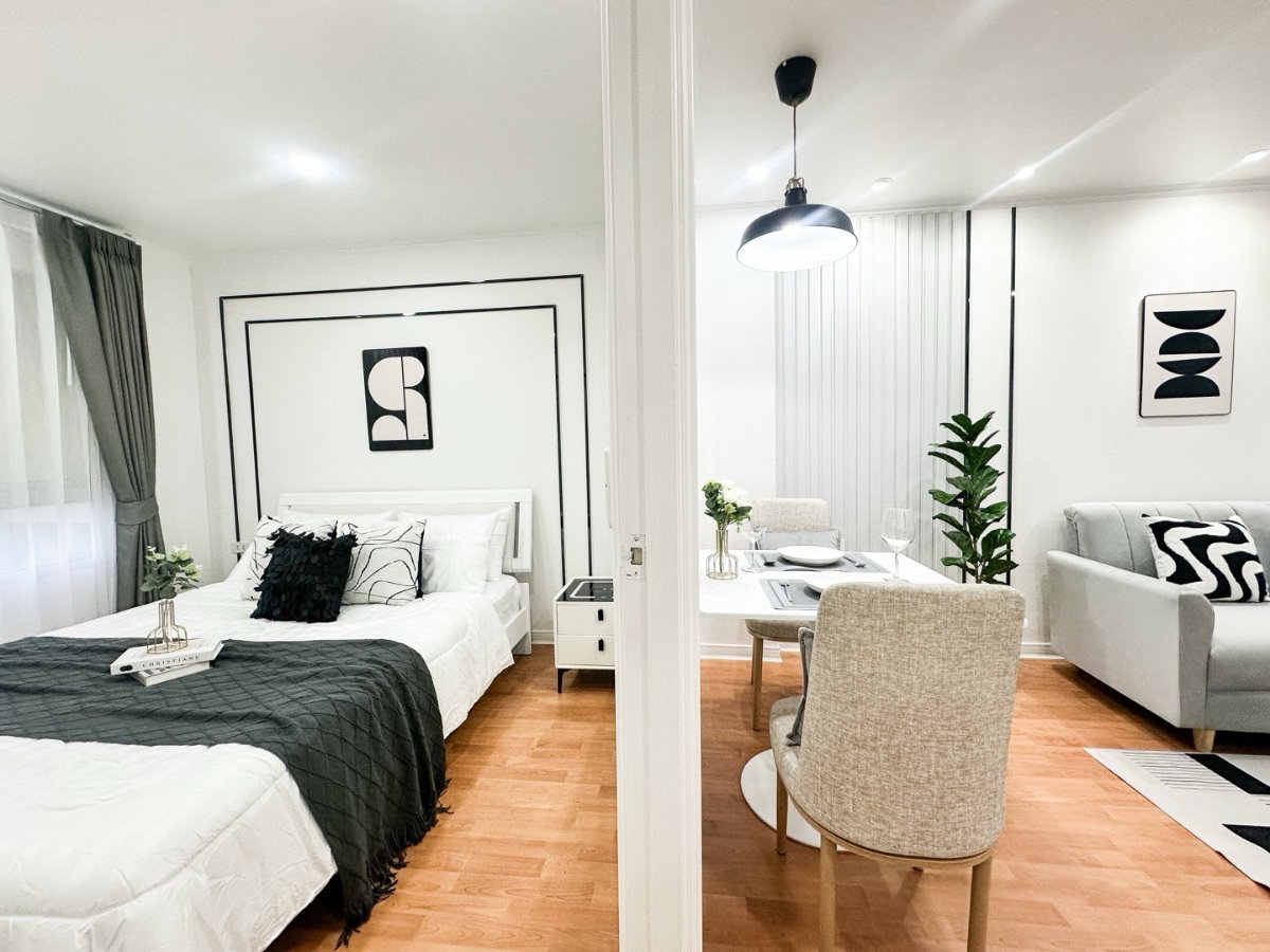 รูป R200 🏡 ขายด่วน Lumpini Ville Cultural Center ใกล้ MRT ห้วยขวาง เพียง 2.29 ล้านบาท 🔥 - รูปที่ 2/12