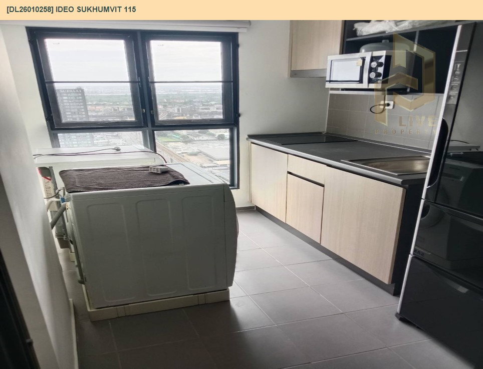 รูป DL26010258 ขายด่วน คอนโด ไอดีโอ สุขุมวิท 115(IDEO Sukhumvit 115)ห้องกว้าง เครื่องใช้ไฟฟ้าครบ โทรด่วน 0800343450 LineID @952jdxxk - รูปที่ 9/14