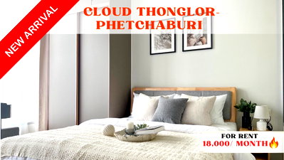 Condos for rent : 🍀🍀Great Facilities🔥FOR RENT📌CLOUD Thonglor–Phetchaburi (Line: @rent2022) | Prime Location & Shuttle Service 🚐