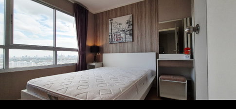 Fully furnished nice room with good view  for rent , near ARL and MRT Huamak station