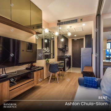 Rental Condo ⭐ Ashton Chula-Silom, 1BR 34 sq.m. 28K 💛 Beautiful built-in fully furnished unit, near MRT Sam Yan