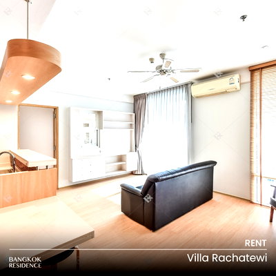 คอนโดให้เช่า :  เช่าคอนโด⭐ Villa Rachatewi 2นอน 84sq.m. 37K ยูนิตกว้าง ชั้นสูง เฟอร์ครบ 🌠ใกล้ BTS ราชเทวี  