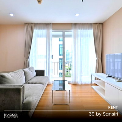 Condos for rent : Rental Condo 🌆 39 by Sansiri, 1BR 55 sq.m. 37K 🌠 High floor unit, beautiful view, near BTS Phrom Phong 