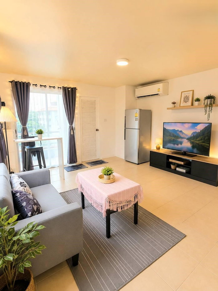 picture 🔥 Pete Ratchada Condominium, Studio room, 32 sq.m., near MRT Ratchadaphisek, only 9,500 THB ✨ Spacious room, great value, ready to move in 🏙️ - 8/9
