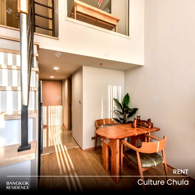 Condos for rent : Rental Condo 🌆 Culture Chula, 1BR 36 sq.m. 33K 💎 Beautiful spacious unit, near MRT Sam Yan 