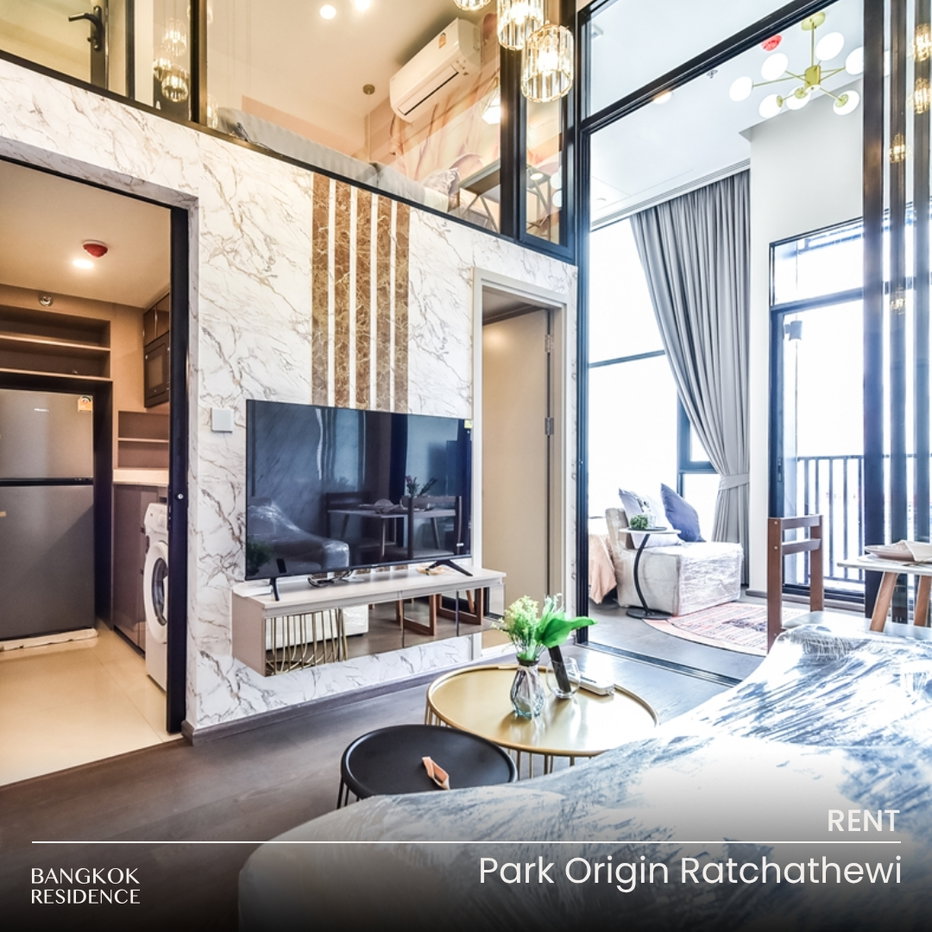 รูป เช่าคอนโด 🌃 Park Origin Ratchathewi 2นอน 49ตร.ม. 45k💎 ห้องชั้นสูง ว่าง ใกล้ BTS ราชเทวี  - รูปที่ 1/10