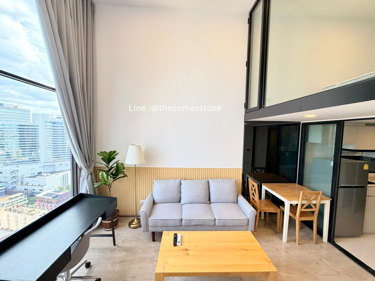 picture Ready to move in❗️𝟐𝟒,𝟎𝟎𝟎 Bath/ Month " 𝐒𝐨𝐡𝐨 𝐁𝐚𝐧𝐠𝐤𝐨𝐤 𝐑𝐚𝐭𝐜𝐡𝐚𝐝𝐚 " Duo Space 1 Bedroom, City View, Near : MRT-Huai Khwang - 4/17