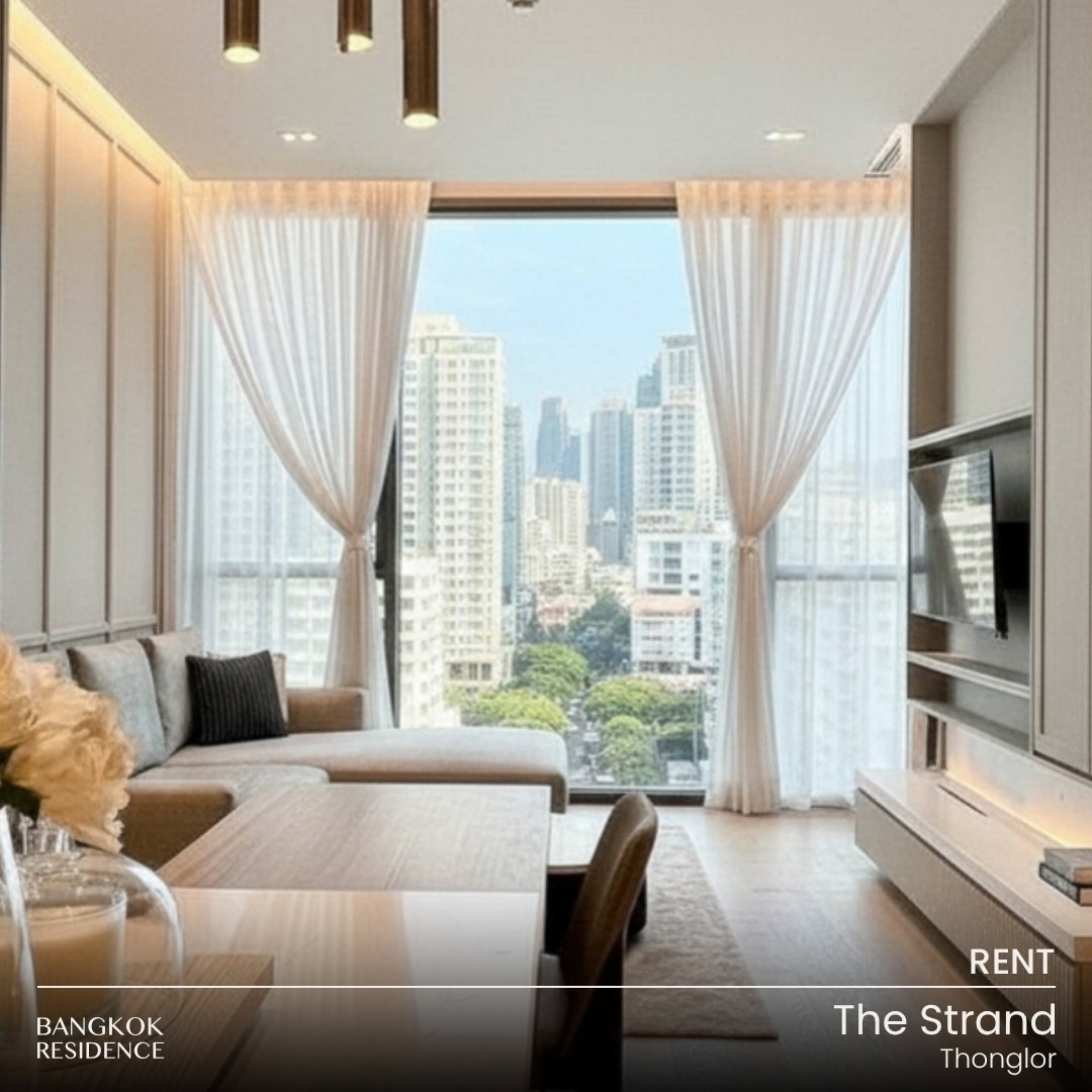 Rental Condo 💎 The Strand Thonglor, 1BR 53.33 sq.m. 73K 🌠 Beautiful unit, stunning view, near BTS Thonglo