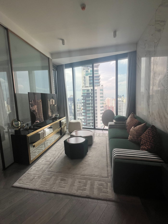 รูป Pet Friendly  ชั้น 25  ห้องมุม  !! ให้เช่าคอนโดหรู ดิ เอสเทลล์ พร้อมพงษ์( The Estelle Phrom Phong ) โครงการระดับไฮเอนด์จาก Raimon Land 55.63 ตร.ม.  - รูปที่ 1/7