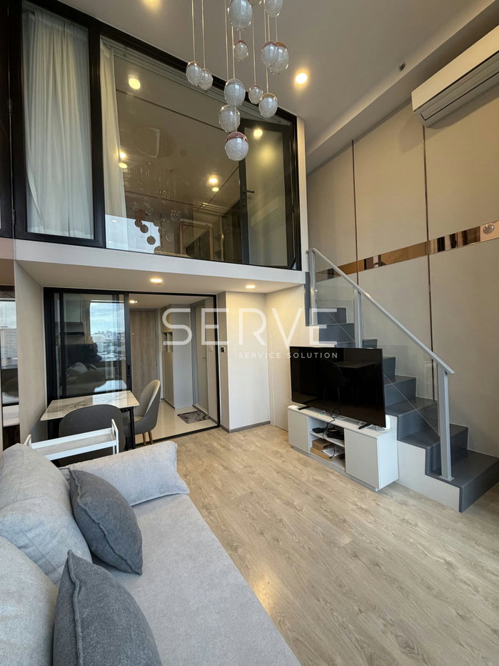 รูป 🔥ราคาหลุดจอง! 23K- ห้องดูเพล็กซ์ 1นอน ไซส์ใหญ่ ตกแต่งหรู วิวดีมาก เฟอร์แน่น พร้อมเข้าอยู่ คอนโดทำเลดีมาก ใกล้ MRTห้วยขวาง @   SOHO Bangkok Ratchada - รูปที่ 2/13