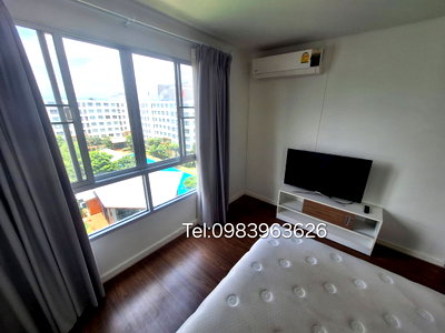 คอนโดให้เช่า : ปล่อยเช่า D Condo Nim ขนาด: 60 ตร.ม. ชั้น 8 วิวสระ ตึก.A