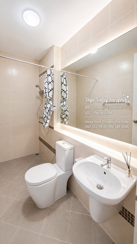 รูป ให้เช่า ทาวน์โฮม 2 ชั้น ในหมู่บ้านดีญ่า วาเล่ย์ สารภี โทร 082-532-3935 - รูปที่ 17/26