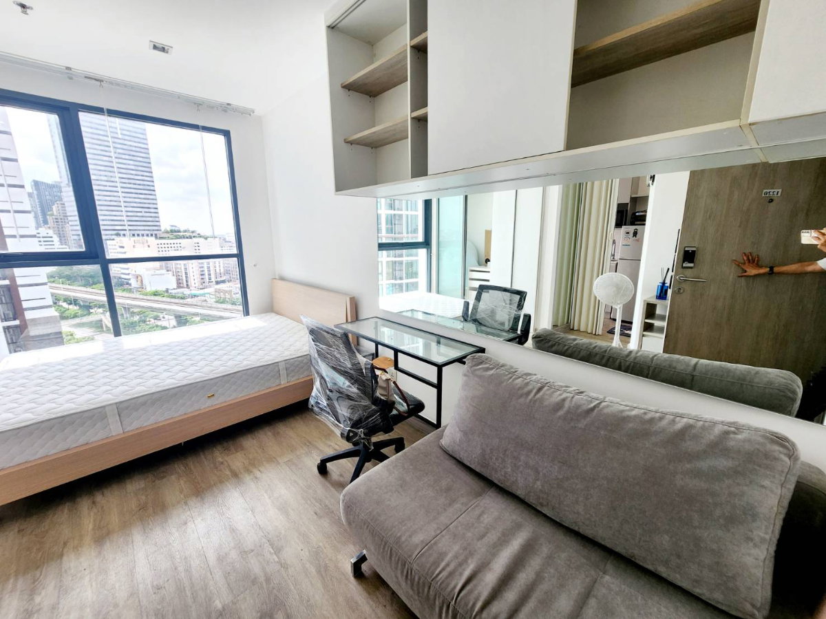 รูป  ให้เช่า ห้องสวย ไอดีโอ โมบิ สาทร ( Ideo mobi sathorn ) ติด BTS ธนบุรี  50 เมตร พร้อมเฟอร์ เพียง 12,000 บาท   - รูปที่ 8/15