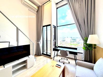 Condos for rent : Ready to move in❗️𝟐𝟒,𝟎𝟎𝟎 Bath/ Month " 𝐒𝐨𝐡𝐨 𝐁𝐚𝐧𝐠𝐤𝐨𝐤 𝐑𝐚𝐭𝐜𝐡𝐚𝐝𝐚 "  Duo Space 1 Bedroom, City View, Near : MRT-Huai Khwang 