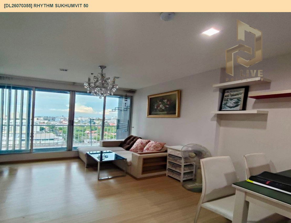 รูป DL26070355 ให้เช่าคอนโด ริทึ่ม สุขุมวิท 50 (Rhythm Sukhumvit 50) ใกล้ BTS อ่อนนุช พร้อมเข้าอยู่ โทรด่วน 0638692663 LineID @952jdxxk - รูปที่ 6/8