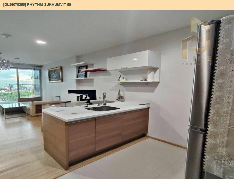 รูป DL26070355 ให้เช่าคอนโด ริทึ่ม สุขุมวิท 50 (Rhythm Sukhumvit 50) ใกล้ BTS อ่อนนุช พร้อมเข้าอยู่ โทรด่วน 0638692663 LineID @952jdxxk - รูปที่ 5/8