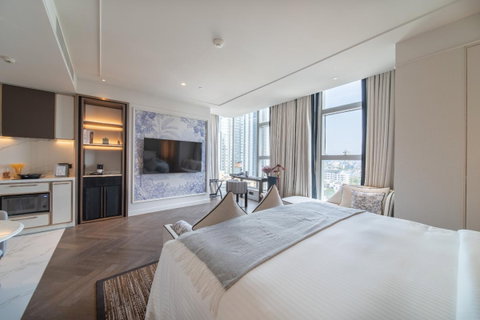 รูปภาพ 🔥For Rent Now🔥 LA CLEF Executive Studio, 44 sq.m., 150 meters from BTS Thonglor. Beautiful room, ready to move in.