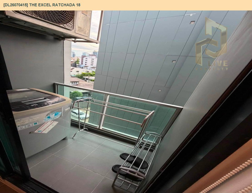 รูป DL26070415 ให้เช่าคอนโด ดิ เอ็กเซล รัชดา 18 (The Excel Ratchada 18) ใกล้ MRT สุทธิสาร พร้อมเข้าอยู่ โทรด่วน 0638692663 LineID @952jdxxk - รูปที่ 7/7