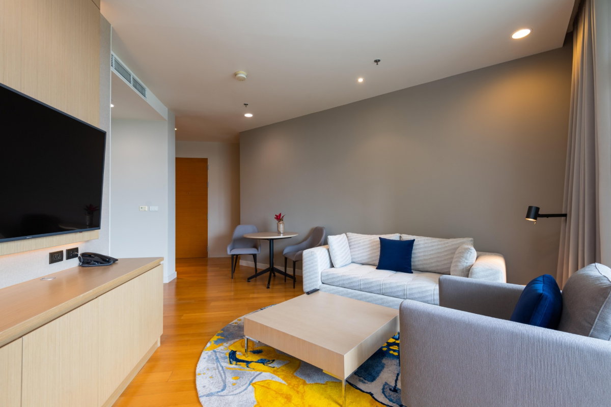 รูป 1 Bedroom condo , River view , Full service at Chatrium Residence Riverside , Charoenkrung - รูปที่ 6/14