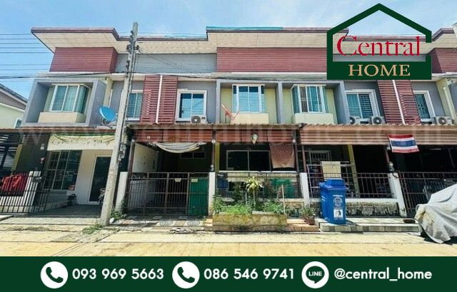 รูป ทาวน์โฮม บัวทองธานี เฟส 18 บางบัวทอง พร้อมอยู่ ทำเลดี ราคาถูก - รูปที่ 1/20