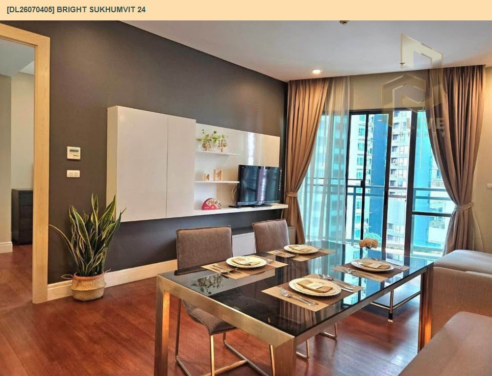 รูป DL26070405 ให้เช่าคอนโด ไบร์ท สุขุมวิท 24 (Bright Sukhumvit 24) ใกล้ BTS พร้อมพงษ์ พร้อมเข้าอยู่ โทรด่วน 0653619502 LineID @952jdxxk - รูปที่ 2/7