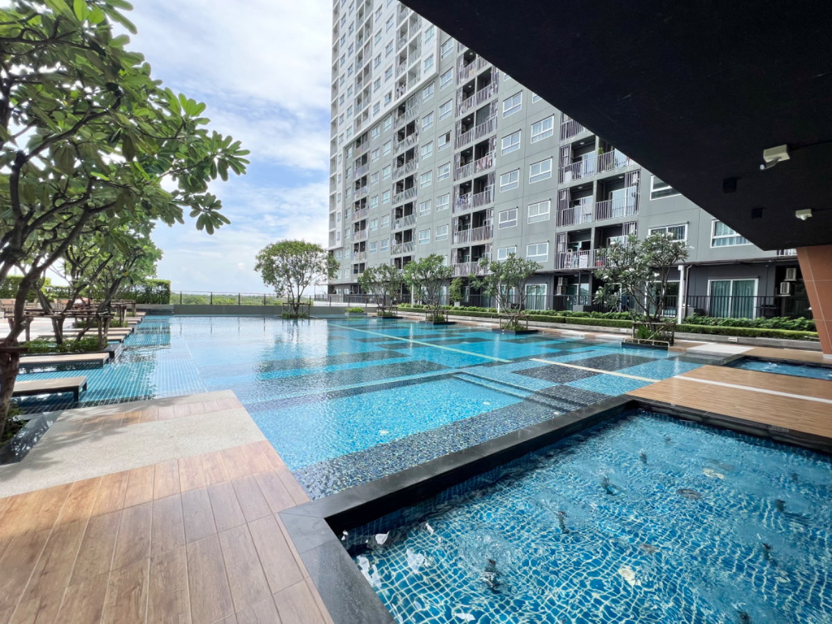 รูป ขายถูกสุดในโครงการ The Trust @ BTS เอราวัณ ห้องสภาพดี แต่งสวยครบ 28.63 ตร.ม. ชั้น 3  โครงการติดถนนใหญ่ และ BTS  - รูปที่ 16/23