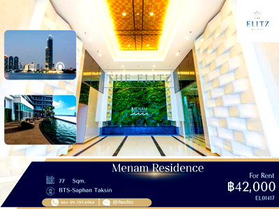 คอนโดให้เช่า : ✨ The Most Competitively Priced High-Floor Corner Suite with Majestic Chao Phraya River Views ✨