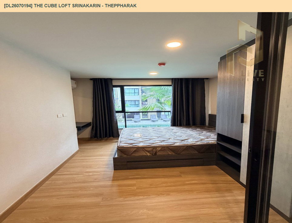 รูป DL26070194 ให้เช่าคอนโด เดอะคิวบ์ ลอฟท์ ศรีนครินทร์ - เทพารักษ์ (THE CUBE LOFT Srinakarin - Theppharak) ใกล้ สายสีเหลือง พร้อมเข้าอยู่ โทรด่วน 0653619502 LineID @952jdxxk - รูปที่ 6/11